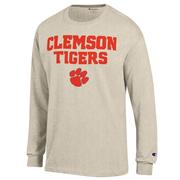  Clemson Champion Straight Stack Long Sleeve Tee