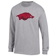  Arkansas Champion Giant Logo Long Sleeve Tee