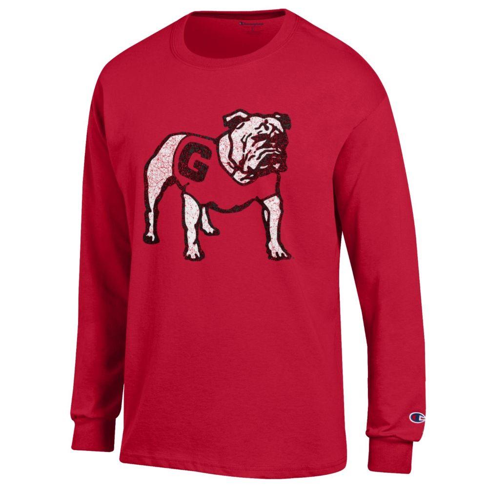 Dawgs, Georgia Champion Giant Standing Bulldog Long Sleeve Tee