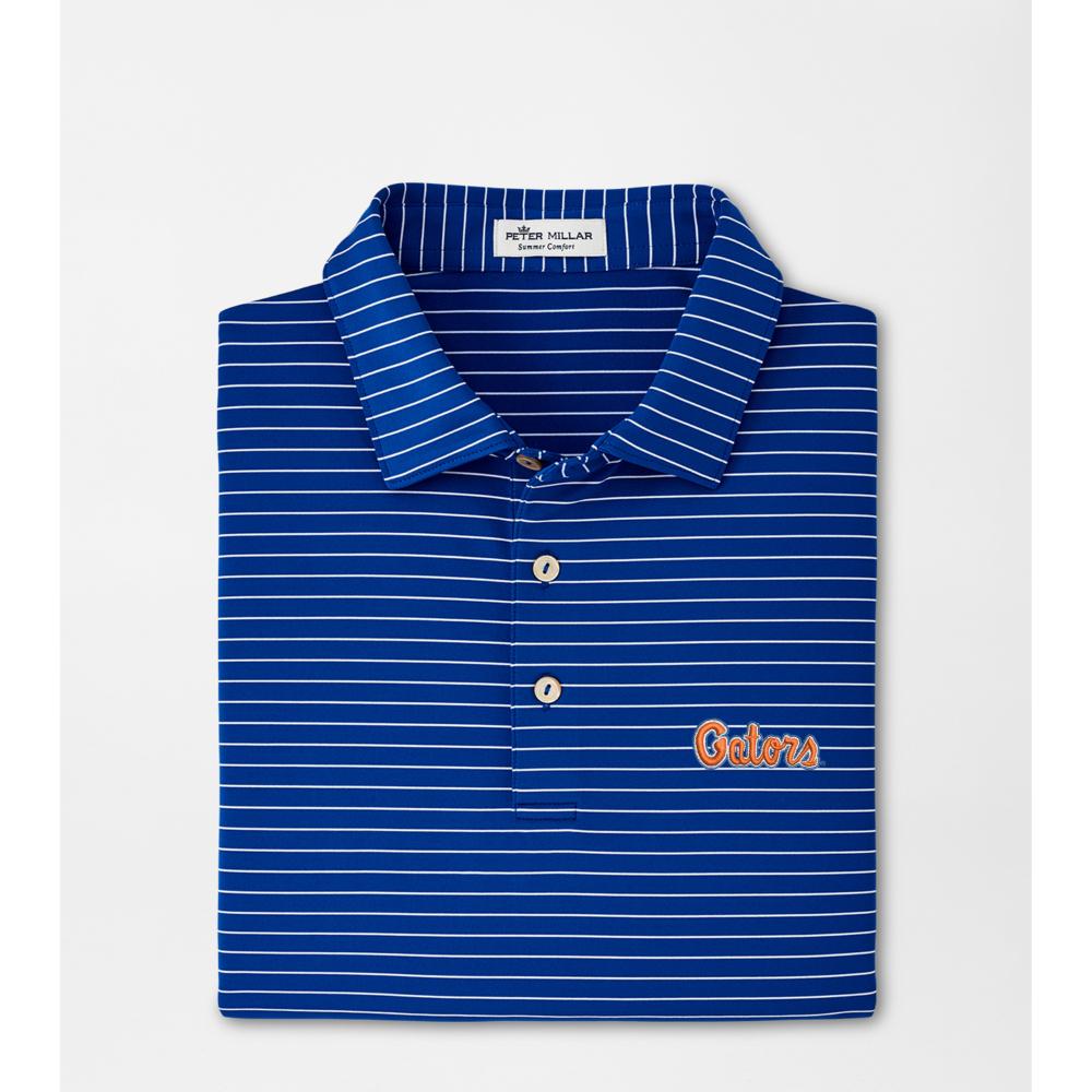 Aub | Auburn Peter Millar Vault Jubilee Stripe Polo | Alumni Hall