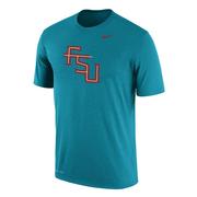  Florida State Nike Fsu Logo Dri- Fit Cotton Tee