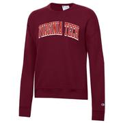  Virginia Tech Champion Women's Shadow Arch Power Blend Crew