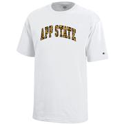  App State Champion Youth Leopard Print Arch Tee