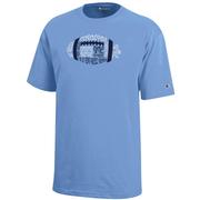  Carolina Champion Youth Football Typeface Tee