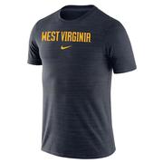  West Virginia Nike Velocity Wordmark Tee