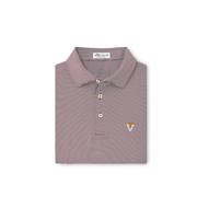  Virginia Tech Peter Millar Vault T Over V Jubilee Stripe Polo