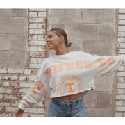  Tennessee Gameday Social Phipps Split Sleeve Cropped Crew
