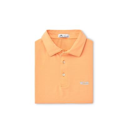 Tennessee Peter Millar Vault Vol Star Jubilee Stripe Polo ORANGE