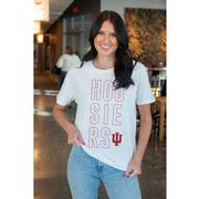  Indiana Gameday Social Stafford Stacked Comfort Tee