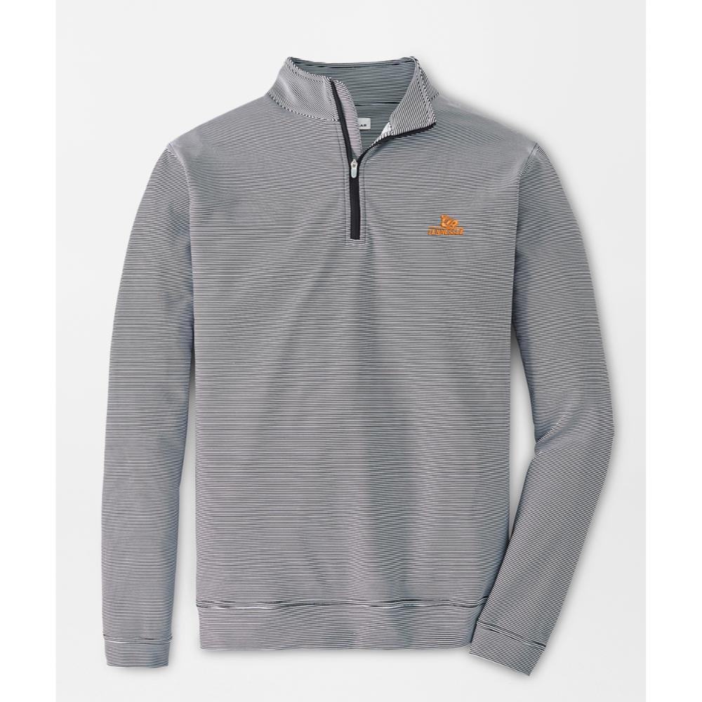 SAE Personalized Peter Millar Mini Stripe Stretch Quarter Zip