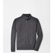  Virginia Tech Peter Millar Vault T Over V Perth Stitch 1/4 Zip Pullover