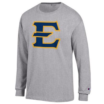 ETSU Champion Giant Logo Long Sleeve Tee OXFORD