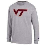  Virginia Tech Champion Giant Logo Long Sleeve Tee