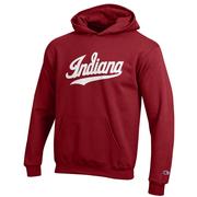  Indiana Champion Youth Script Logo Hoodie