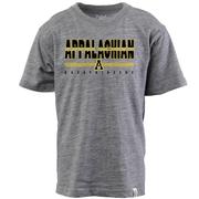  App State Wes And Willy Youth Cloudy Yarn Tee