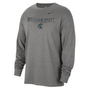  Michigan State Nike Cotton Classic Long Sleeve Crew