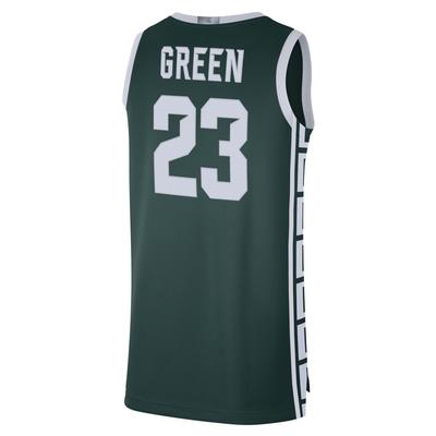 Men's Nike #1 Green Michigan State Spartans Alternate Limited Jersey Size: Large