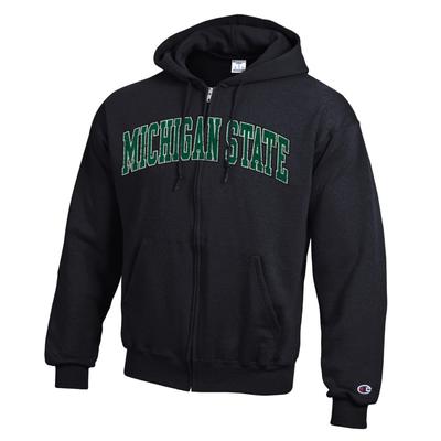 Michigan State Champion Arch Full Zip Hoodie BLACK