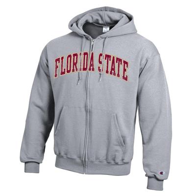 Florida State Champion Arch Full Zip Hoodie HTHR_GREY