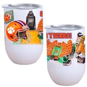  Clemson 12 Oz Watercolor Stemless Wine Tumbler