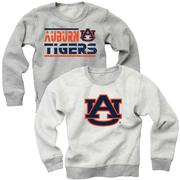  Auburn Wes And Willy Kids Reversible Fleece Crew