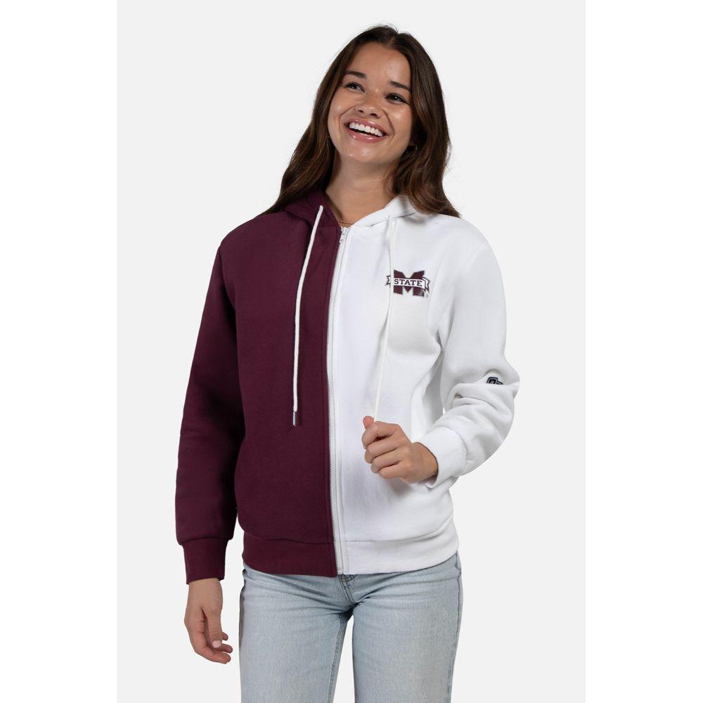 Bulldogs | Mississippi State Hype And Vice Color Block Zip Up
