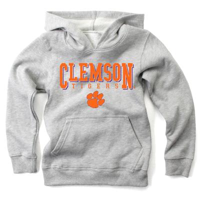 Clemson Wes and Willy Toddler Stacked Logos Fleece Hoody