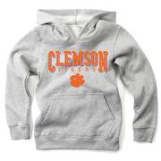  Clemson Wes And Willy Kids Stacked Logos Fleece Hoody