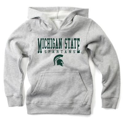 Michigan State Wes and Willy Toddler Stacked Logos Fleece Hoody