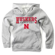  Nebraska Wes And Willy Toddler Stacked Logos Fleece Hoody