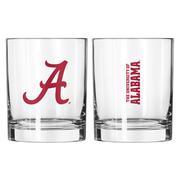  Alabama 14 Oz Gameday Rocks Glass