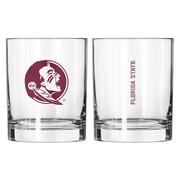  Florida State 14 Oz Gameday Rocks Glass