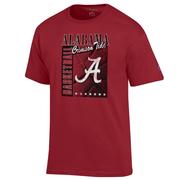  Alabama Champion Retro Basketball Rectangle Tee