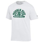  Michigan State Champion Wordmark Arch Basketball Tee