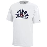  Auburn Champion Youth Wordmark Arch Basketball Tee