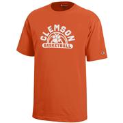  Clemson Champion Youth Wordmark Arch Basketball Tee