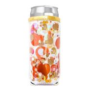  Packed Party Orange Skinny Confetti Can Cooler