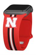  Nebraska Apple Watch Silicone Stripe Sport Short Band 38mm