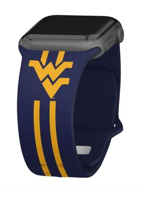 West Virginia Apple Watch Silicone Stripe Sport Long Band 42mm
