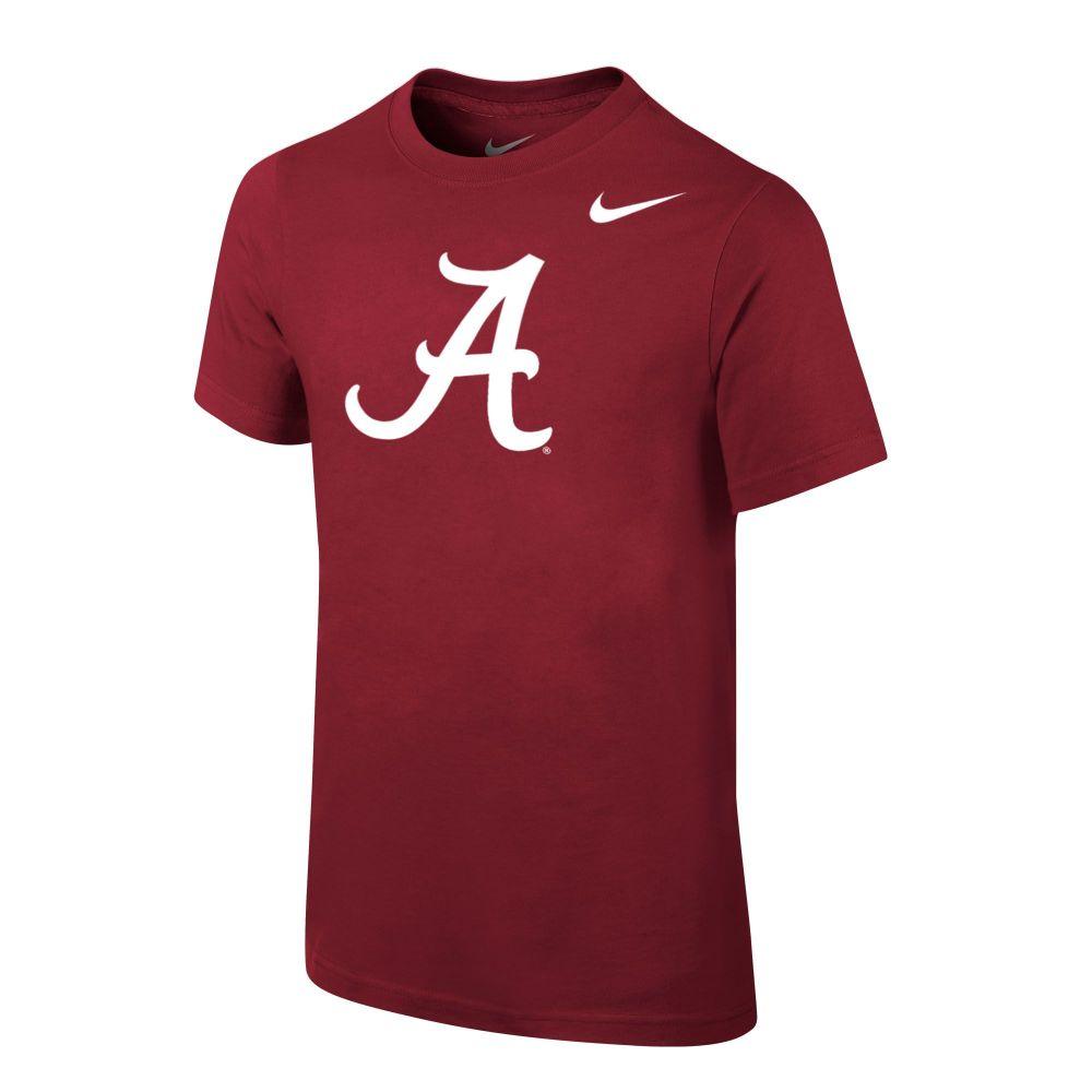 Bama | Alabama Nike YOUTH Cotton Logo Tee | Alumni Hall