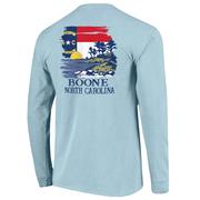  Boone State Flag Scene Comfort Colors Long Sleeve Tee