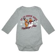  Mississippi State Infant Bully Claus Snow Good Snap Onesie