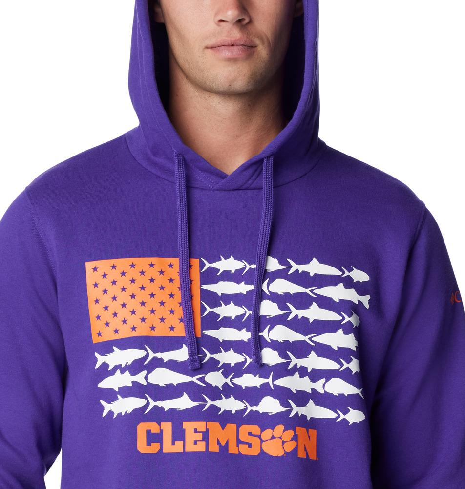 Clemson | Clemson Columbia Pfg Fish Flag Ii Hoodie | Alumni Hall