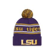  Lsu New Era Marquee Knit Pom Beanie