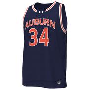  Auburn Under Armour # 34 Replica Basketball Jersey