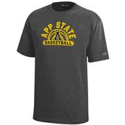  App State Champion Youth Wordmark Arch Basketball Tee