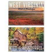  West Virginia 2 Pack State Rectangle Fridge Magnets