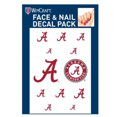 Alabama Face and Nail Decal Pack