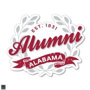  Alabama 3.25 Inch Alumni Leaves Rugged Sticker Decal