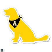  App State 3.25 Inch Dog Rugged Sticker Decal